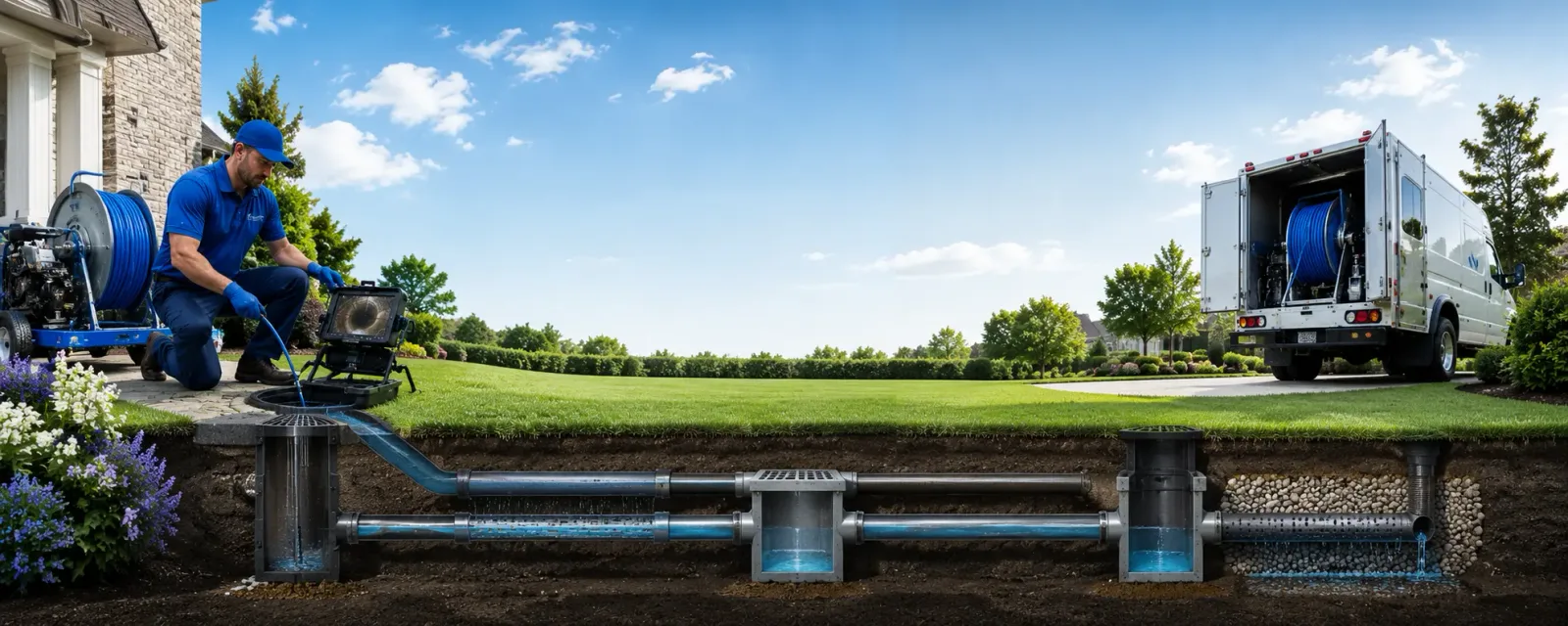 Outdoor drain cleaning information for Verbank, NY